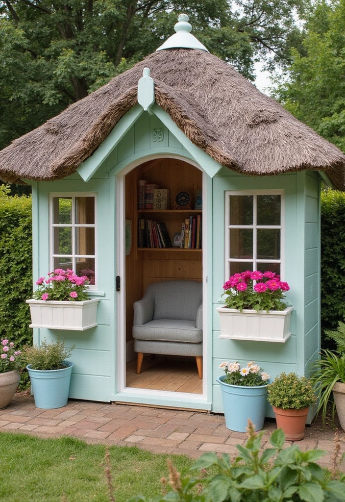 14 Enchanting Small Garden Shed Ideas for Bookworms (Get Inspired! - 1. The Classic Cottage Shed