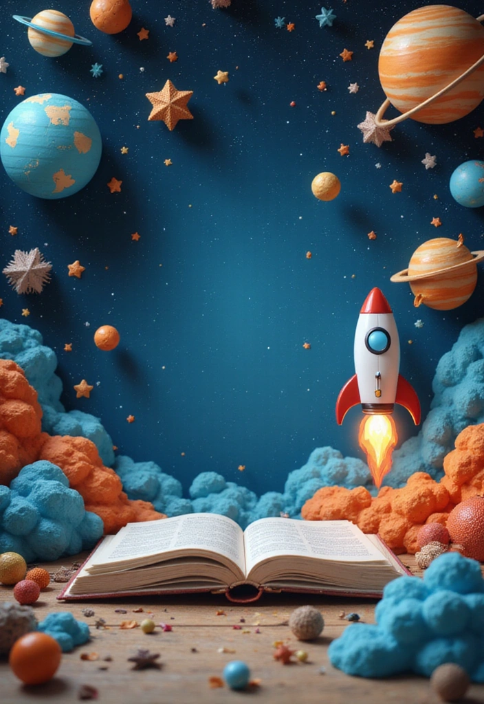 17 Mind-Blowing 3D Book Nook Ideas Every Bookworm Needs to Try Right Now! - 6. Space Adventure