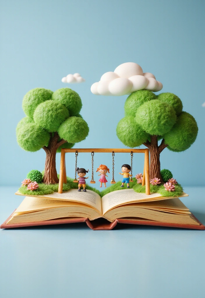 17 Mind-Blowing 3D Book Nook Ideas Every Bookworm Needs to Try Right Now! - 14. Playground Fun