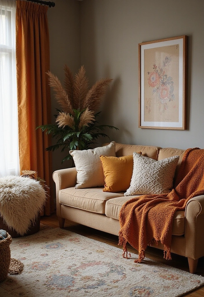 13 Cozy Small Living Room Ideas Every Book Lover Will Adore - 5. Cozy Textiles