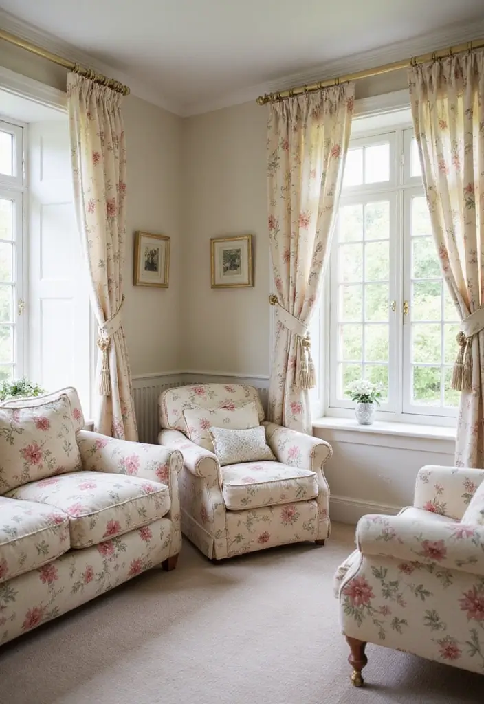 21 Aesthetic Cottagecore Home Decor Ideas That Book Lovers Will Adore! - 3. Floral Prints