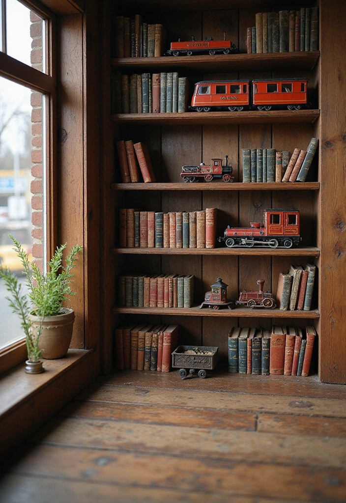 17 Mind-Blowing 3D Book Nook Ideas Every Bookworm Needs to Try Right Now! - 5. Vintage Train Station