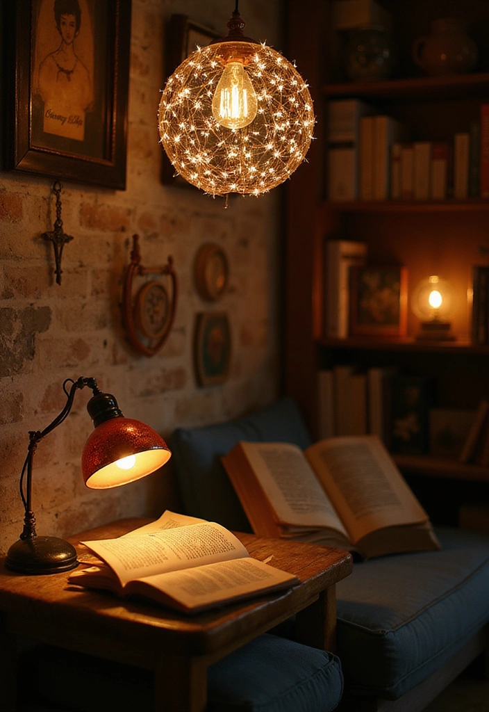 20 Modern Surreal Home Decor Ideas for Book Lovers That'll Leave You Speechless! - 5. Storybook Inspired Lighting