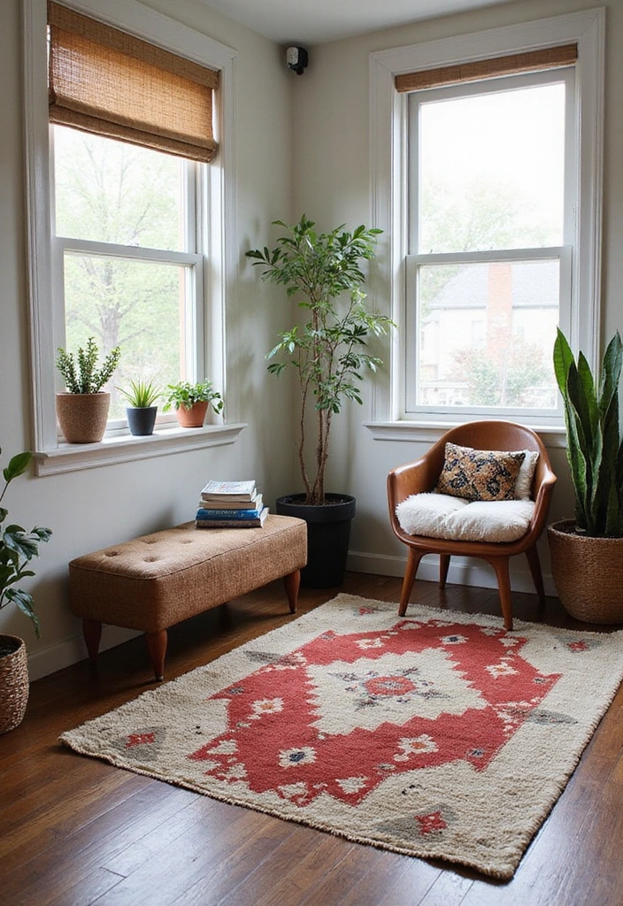 15 Maximalist Vintage Decor Ideas Every Book Lover Needs to Try! - 12. Vintage Rugs for Layering