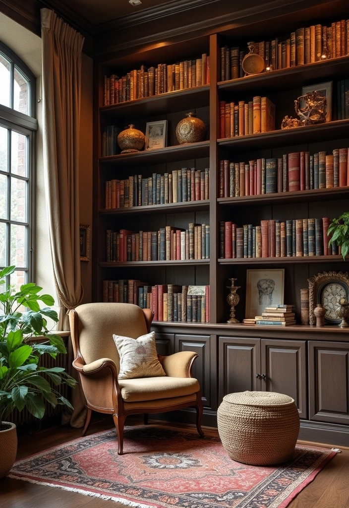23 Aesthetic Grandmacore Home Decor Ideas for Book Lovers - 23 Personal Library
