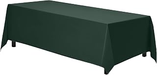 Gee Di Moda Rectangle Tablecloth - 70 x 120 Inch Hunter Green Table Clot...