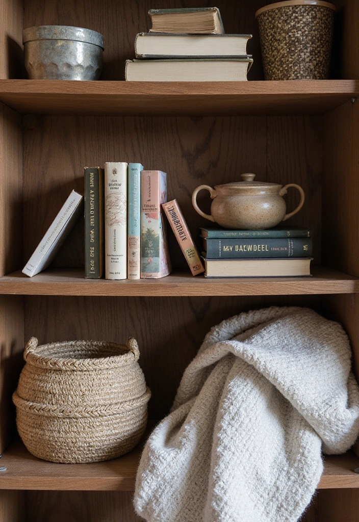 13 Genius Bookshelf Styling Tips That Will Transform Your Space into a Bookworm's Paradise! - 11. Layering Textures