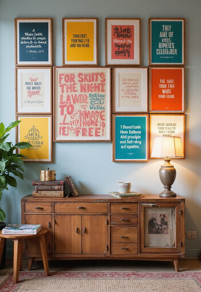 12 Whimsical Maximalist Bedroom Decor Ideas for Book Lovers with Imagination! - 4. Literary Quotes Gallery