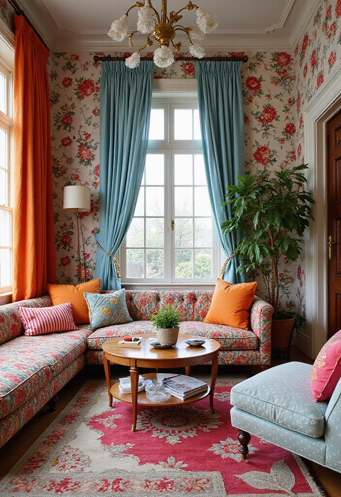 15 Maximalist Vintage Decor Ideas Every Book Lover Needs to Try! - 13. Mixing Patterns for Maximalist Flair
