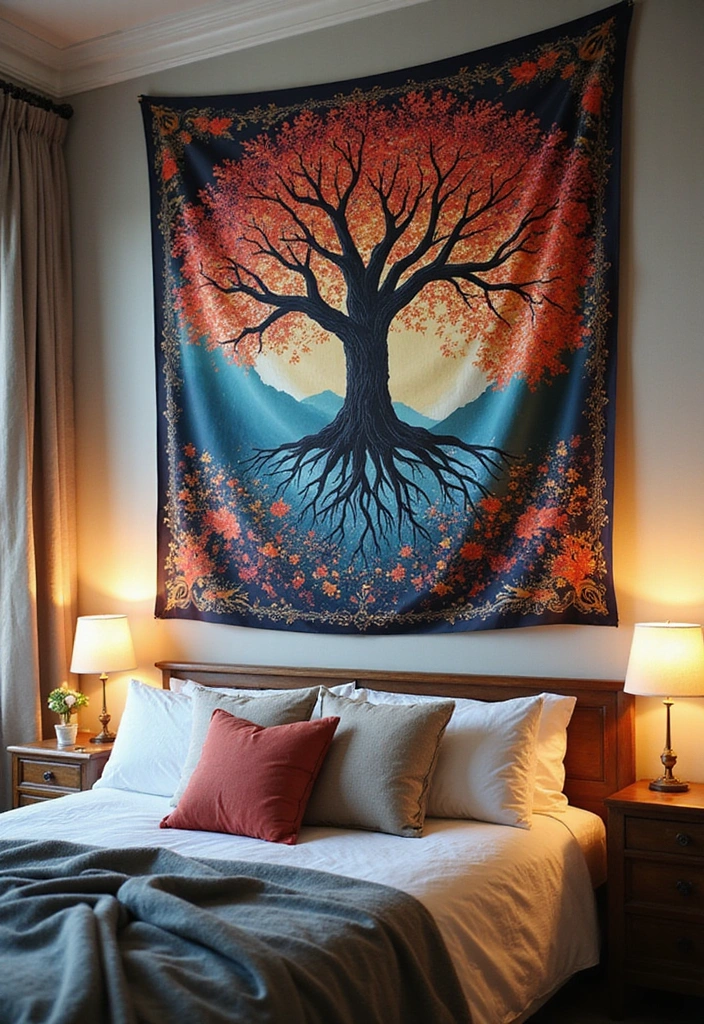 16 Retro Wall Decor Ideas for Book Lovers That Will Inspire Your Next Read! - 11. Literary Themed Tapestries