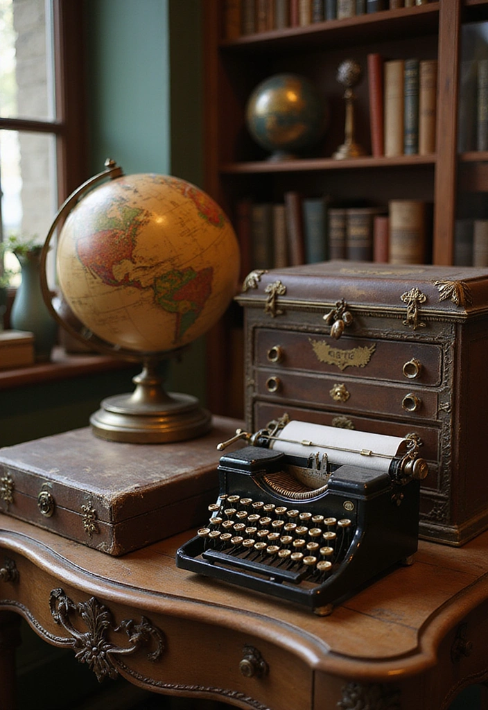 15 Maximalist Vintage Decor Ideas Every Book Lover Needs to Try! - 10. Vintage Finds on Display