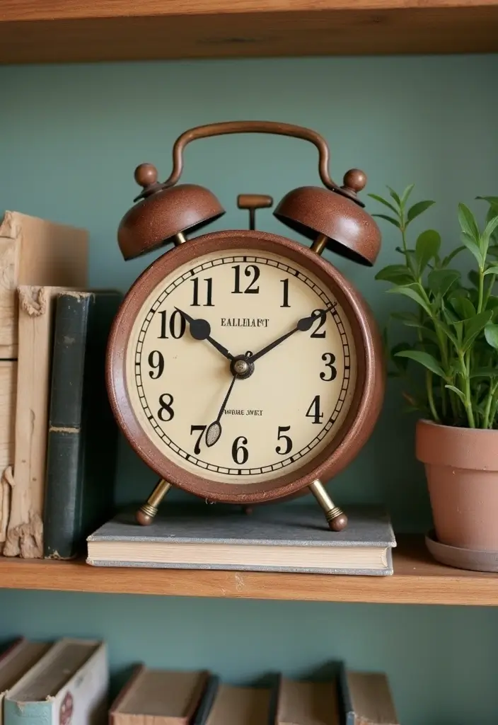 21 Aesthetic Cottagecore Home Decor Ideas That Book Lovers Will Adore! - 10. Whimsical Clock