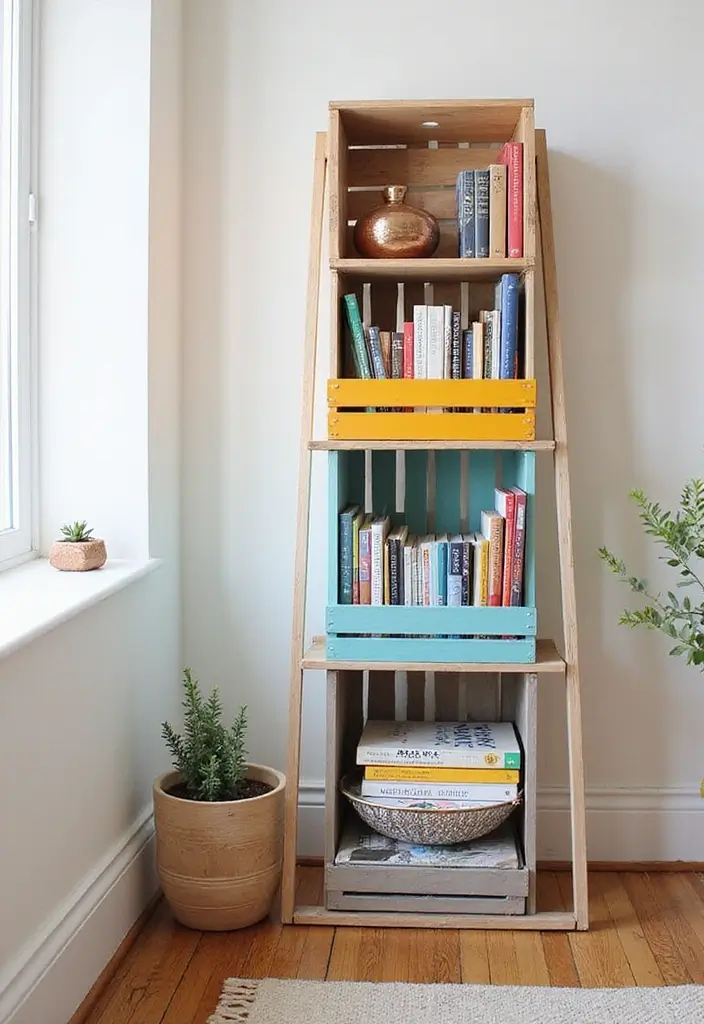 15 Ingenious Small Bedroom Decor Ideas for Bookworms (Say Goodbye to Clutter!) - 13. DIY Book Display