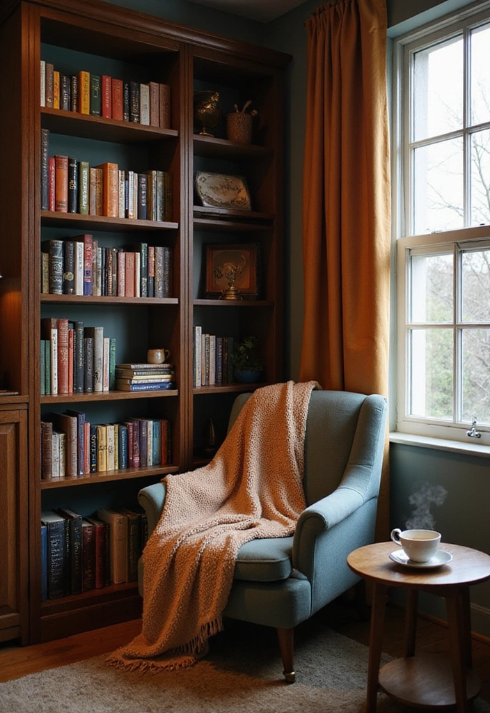 13 Genius Bookshelf Styling Tips That Will Transform Your Space into a Bookworm's Paradise! - 7. Create A Reading Nook