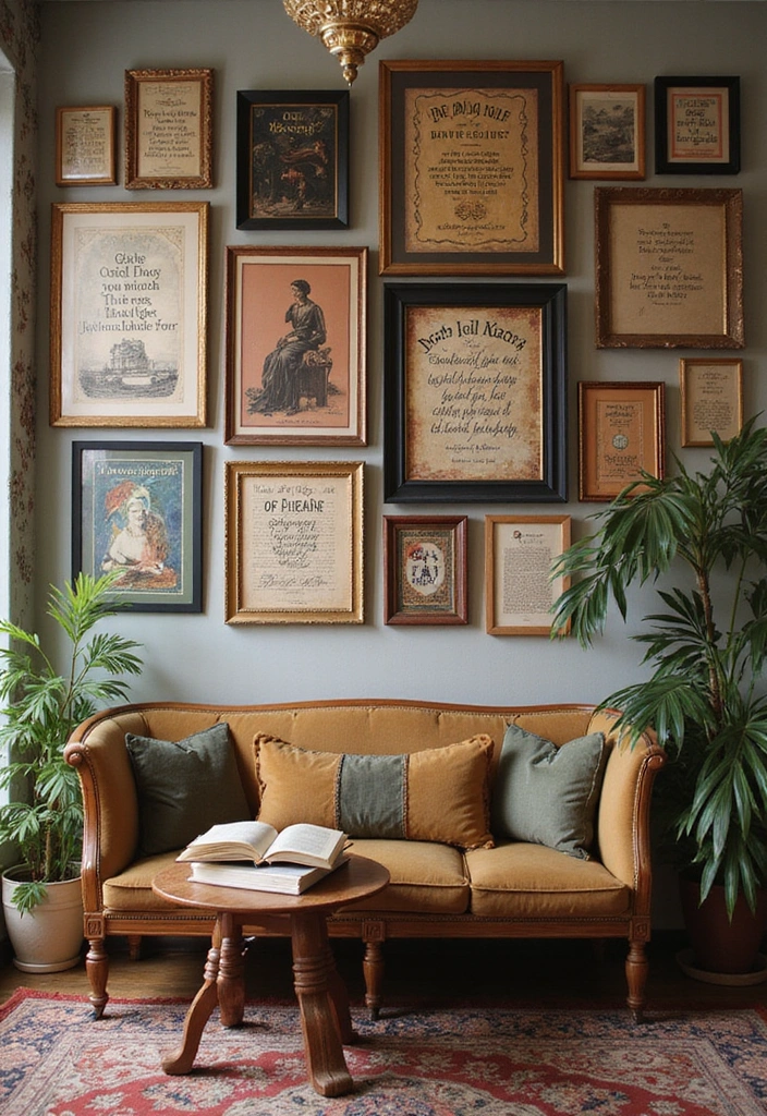 14 Cozy Fall Home Decor Ideas for Book Lovers That Will Transform Your Reading Nook! - 3. Bookish Wall Art