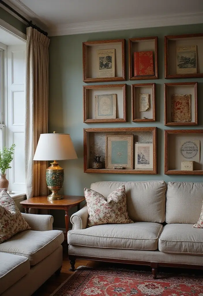 15 Maximalist Living Room Ideas That Every Book Lover Will Adore (You Won't Believe #7!) - 8. Curated Collections on Display