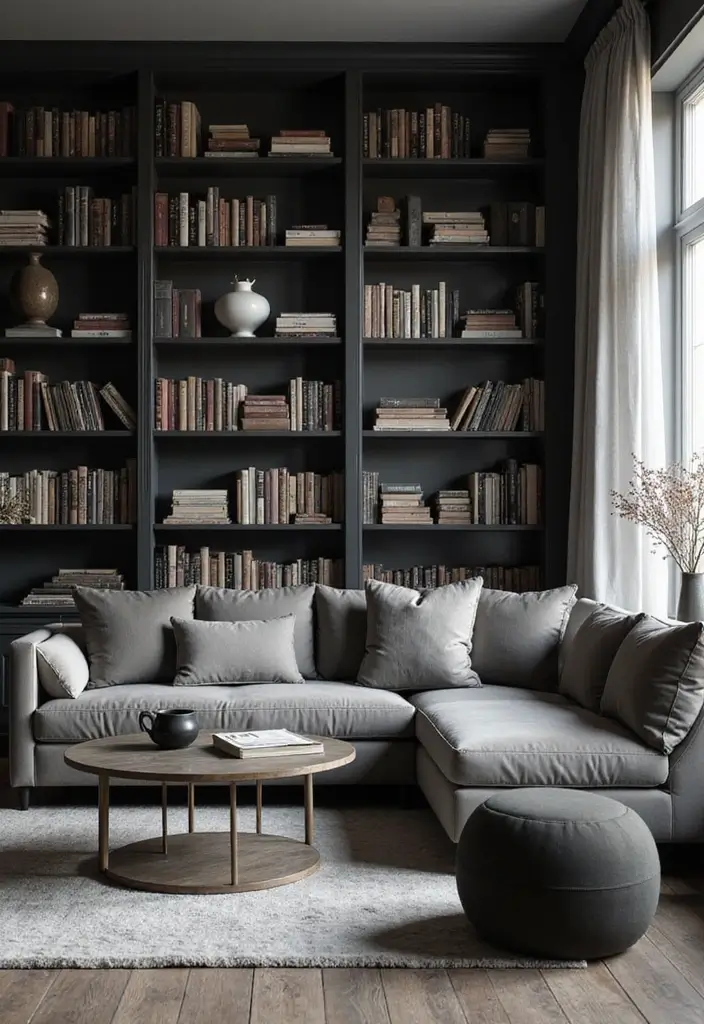 19 Stockholm Room Aesthetic Decor Ideas Every Book Lover Will Love - 16. Embrace Monochrome