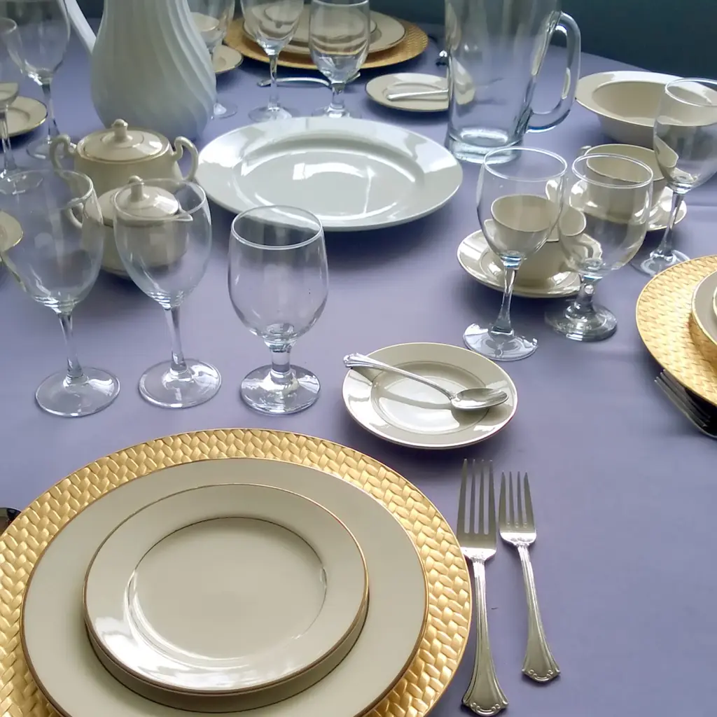 Helping get the table ready