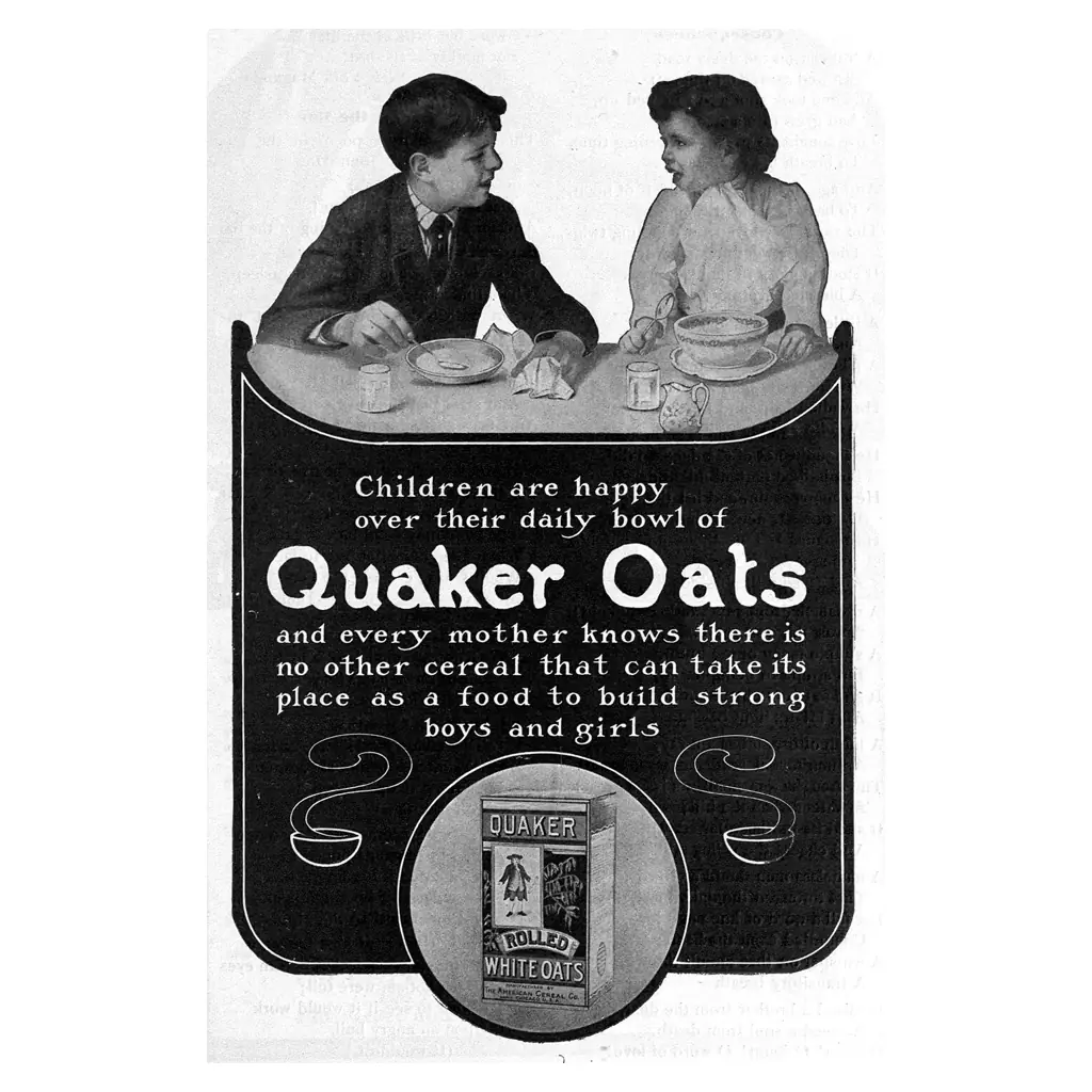 Quaker Oats advertisement 1905.