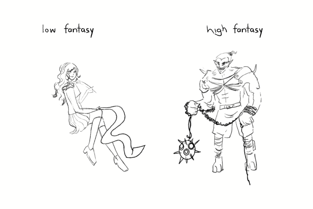 low fantasy vs high fantasy