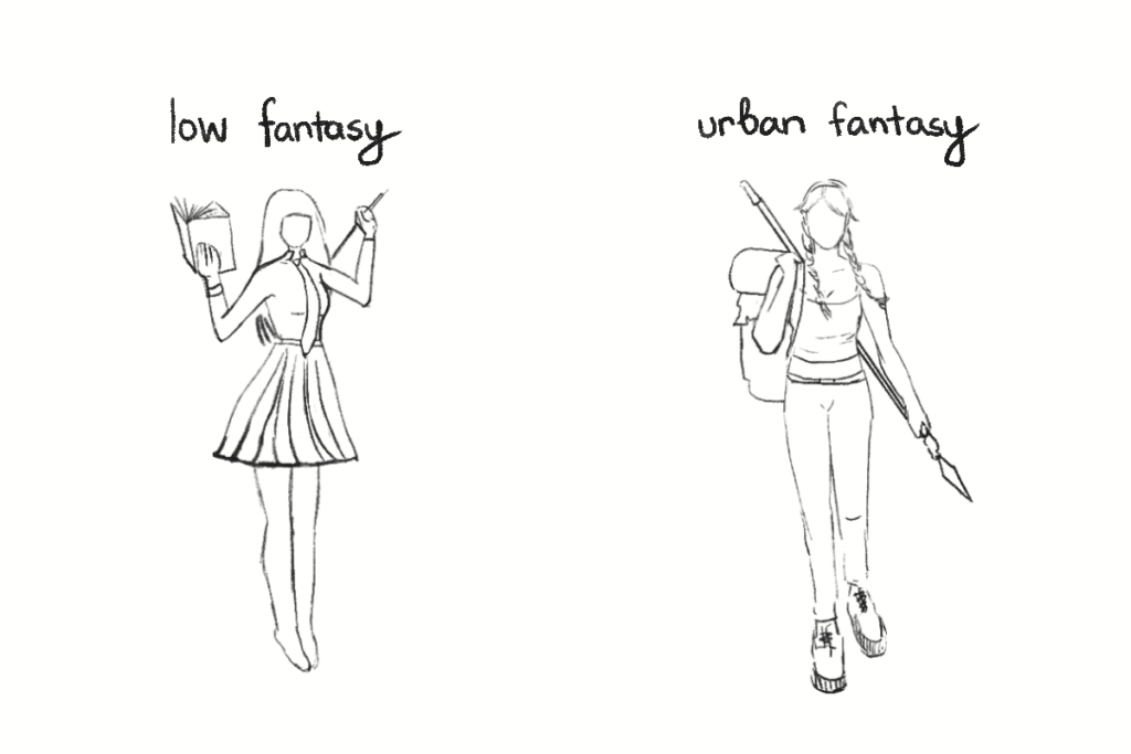low fantasy vs urban fantasy